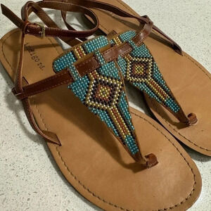 Indigo Rd Beaded Sandals - 7